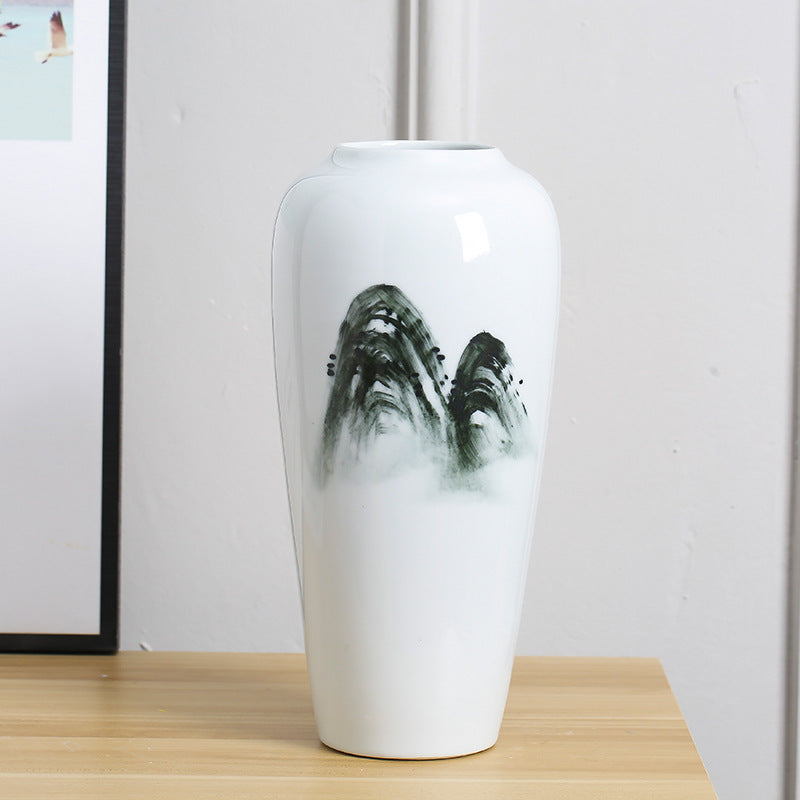 Hand painted zen vase